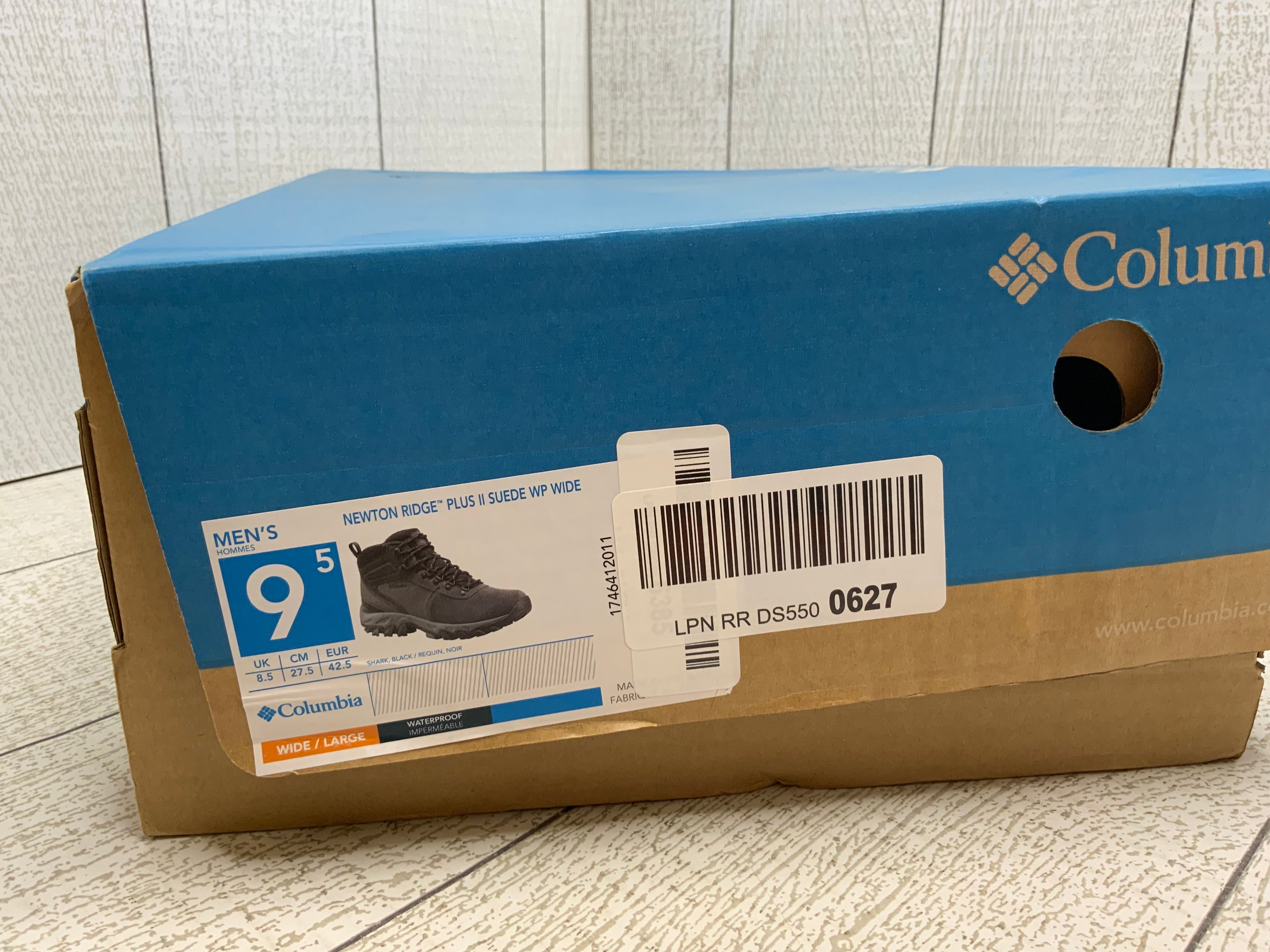 Columbia Men's Newton Ridge Plus Ii Suede Wp Hiking Boot **Size 9.5** (8041591701742)